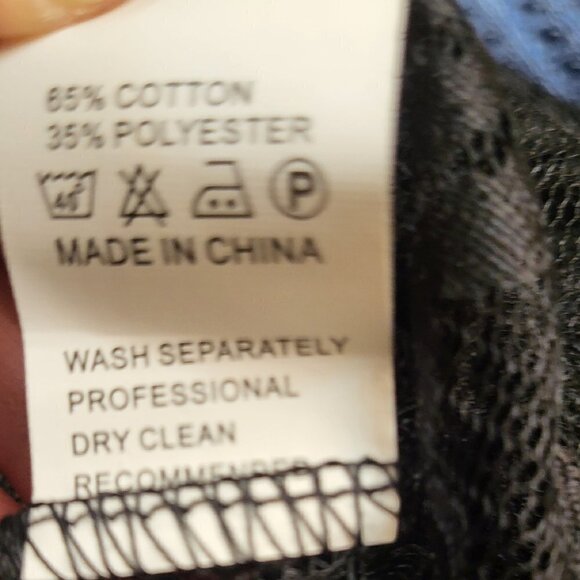 Camisa Blue knot-front off-shoulder tunic and sheer lace Tank Size: Medium NWT - Picture 14 of 14